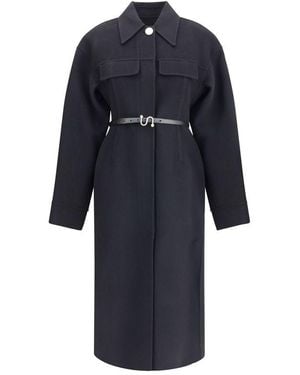 Max Mara Olio Long Coat - Blue