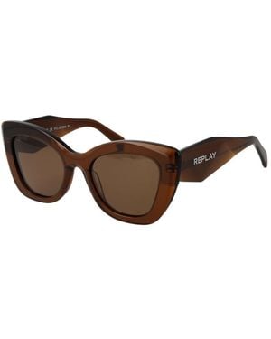 Replay Acetate Sunglasses - Brown
