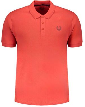 Gianmarco Venturi Red Cotton Men Polo Shirt