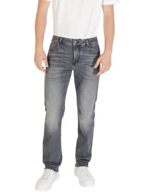 Guess Grey Cotton Relaxed Fit Jeans