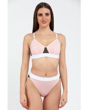 Moschino Multicolour Cotton Bra - Pink
