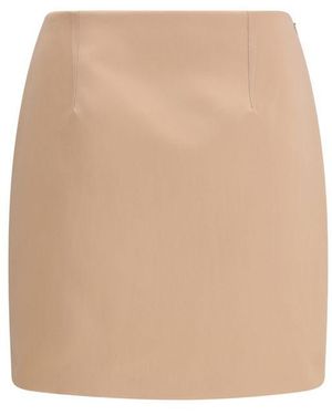Chloé Polyester Mini Skirt - Natural