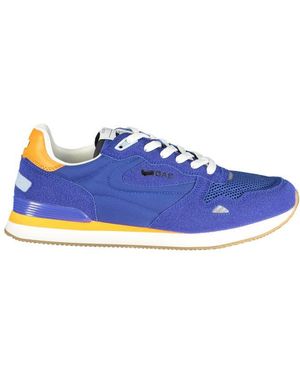 Gas Blue Polyurethane Men Trainer
