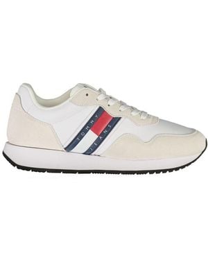 Tommy Hilfiger Leather Trainer - White