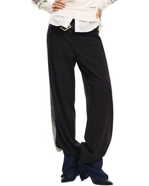 Desigual Polyester Pants - Black