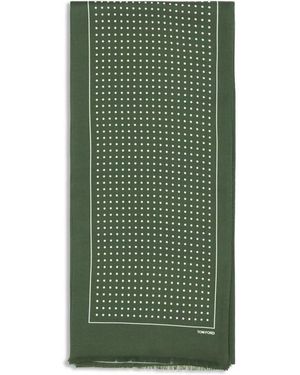 Tom Ford Silk Scarf - Green