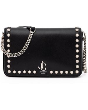 Jimmy Choo Black Leather Crossbody Bag