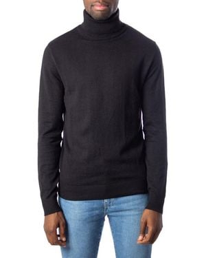 Jack & Jones Black Cotton Jumper