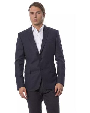 Verri Blue Virgin Wool Blazer