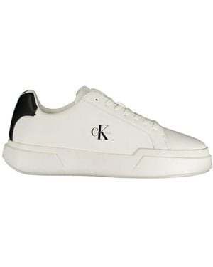 Calvin Klein White Polyurethane 's Sneaker - Multicolor
