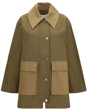 Ganni Bicolour Cotton Full - Green