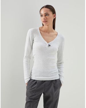 Brunello Cucinelli White Cashmere Blouse