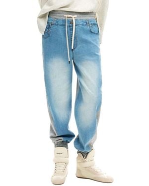 Desigual Cotton Mom Jeans - Blue