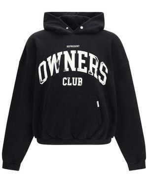 Represent Black Cotton Sweatshirt
