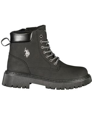 U.S. POLO ASSN. Black Polyurethane 's Boot