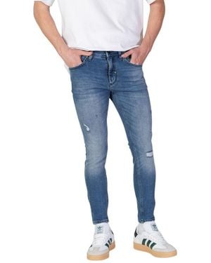 Antony Morato Blue Cotton Jeans & Pant