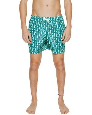 Nike Green Polyester Swim Shorts - Blue