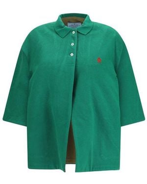 Prada Bicolour Polyethylene Biker Jacket - Green