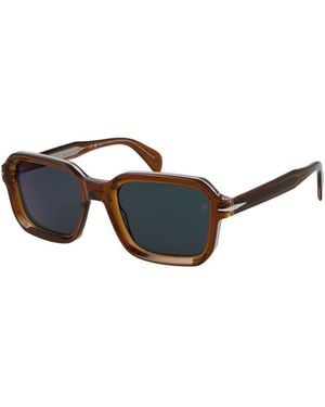David Beckham Brown Acetate Sunglasses - Black