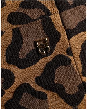 Dolce & Gabbana Brown Leopardprint Flared A