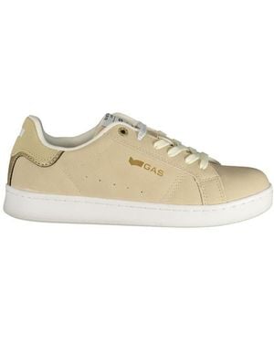 Gas Beige Polyester Trainer - Natural