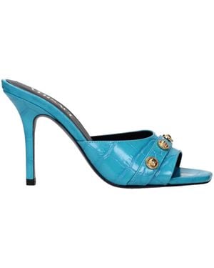 Versace Light Blue Leather Sandal