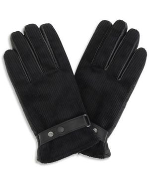 Barbour Black Calf Leather Bos Taurus Gloves