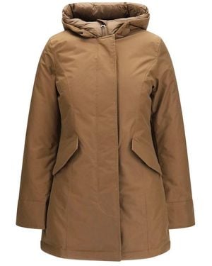 Woolrich Brown Cotton Parka