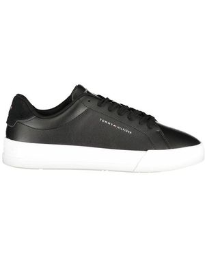 Tommy Hilfiger Court Leather Trainers - Black