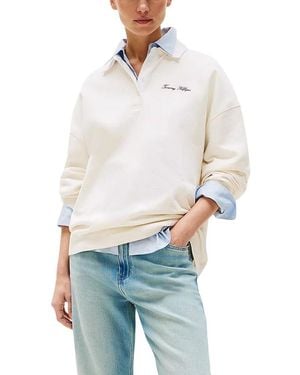 Tommy Hilfiger Beige Polyamide Sweatshirt - White