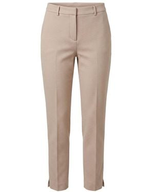 Trussardi Beige Viscose Trousers - Natural