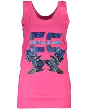 Roberto Cavalli Cotton Tank Top - Pink