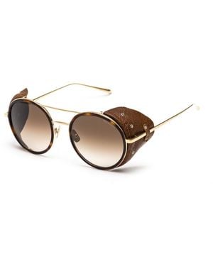 Belstaff Gold Titanium Sunglasses - Brown