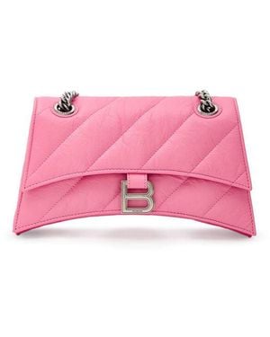 Balenciaga Pink Leather Shoulder Bag