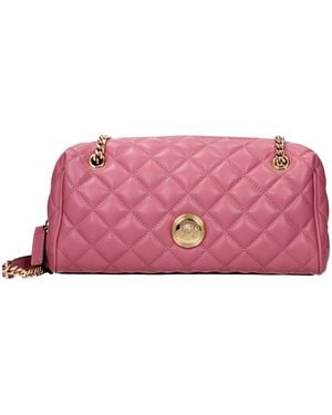 Versace Pink Leather Shoulder Bag