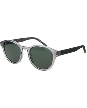 BOSS Gray Plastic Sunglasses - Green
