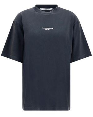 Alexander Wang Grey Cotton T - Blue