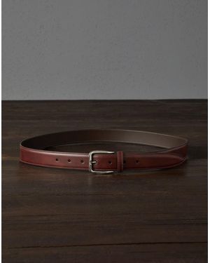 Brunello Cucinelli Brown Leather Regular Belt - Grey