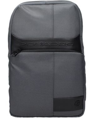 Piquadro Fabric Crossbody Bags - Grey