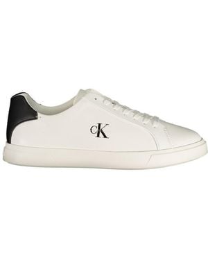 Calvin Klein White Polyurethane Men's Trainer - Multicolour