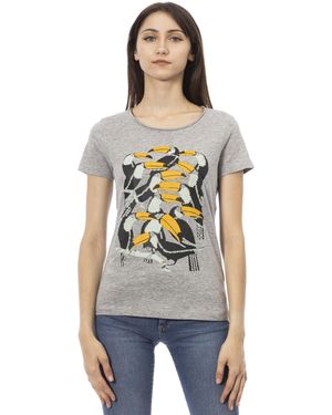 TRUSSARDI ACTION Grey Cotton Tops & T