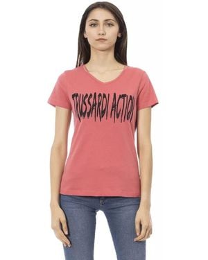 TRUSSARDI ACTION Cotton T-Shirt - Red