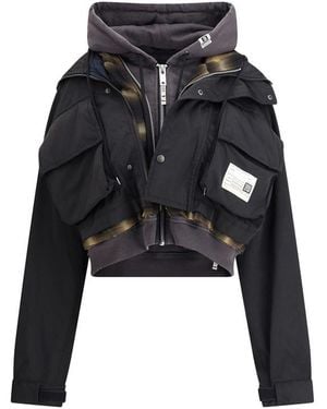Maison Mihara Yasuhiro Patchwork Design Jacket - Black