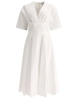 Alaïa Cotton Casual Dress - White