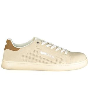 Gas Beige Polyurethane Men Trainer - Natural