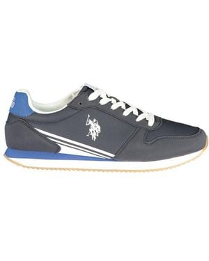U.S. POLO ASSN. Blue Polyurethane Men's Trainer