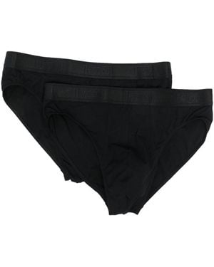 Wolford Logo-Waistband Briefs Set - Black