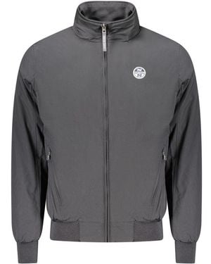 North Sails Black Polyester Men Jacket - Grey