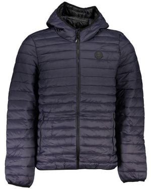 Gianmarco Venturi Blu Poliammide Men's Jacket - Blue