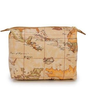 Alviero Martini 1A Classe Beige Polyester Clutch Bag - Natural